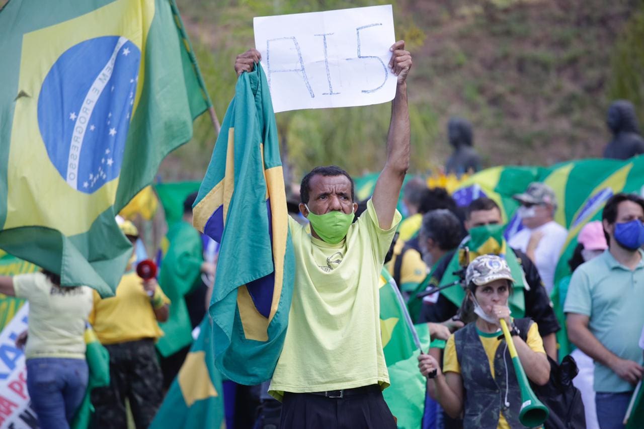 Manifestação pró-Bolsonaro em BH