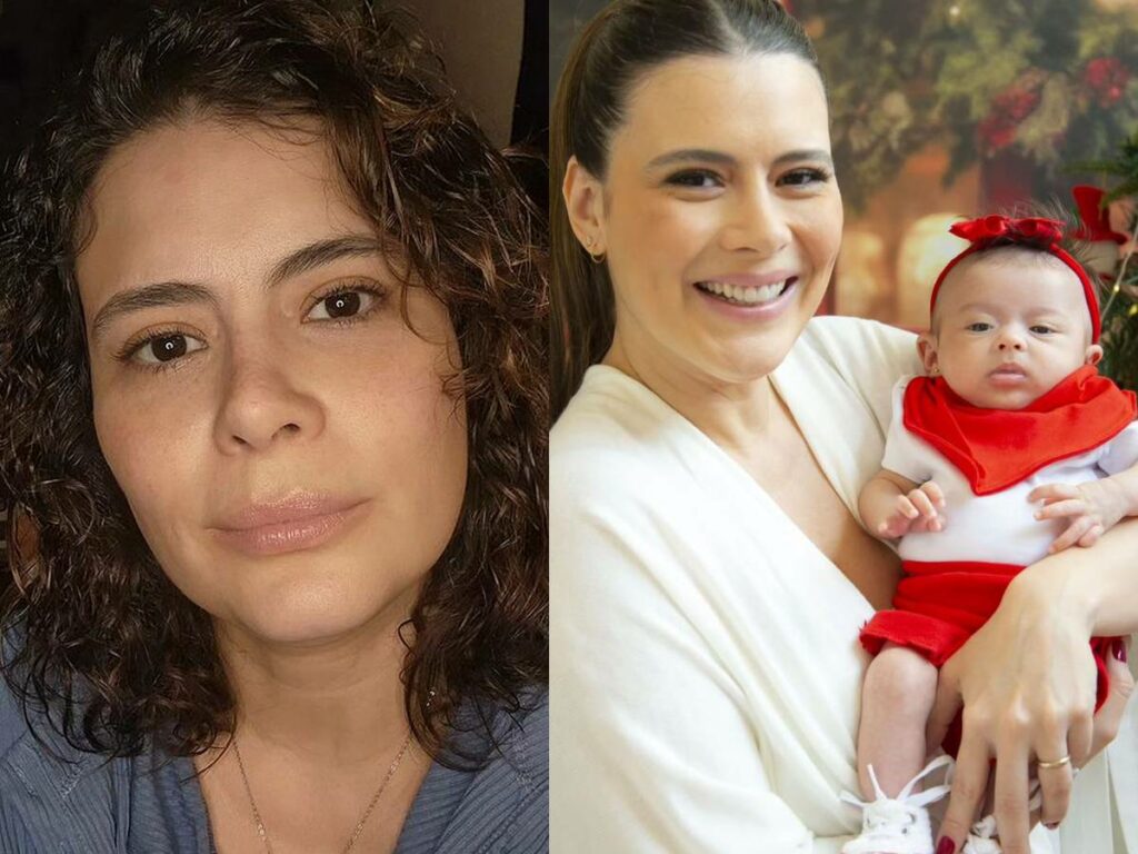 Michelle Loreto e a filha, Aurora