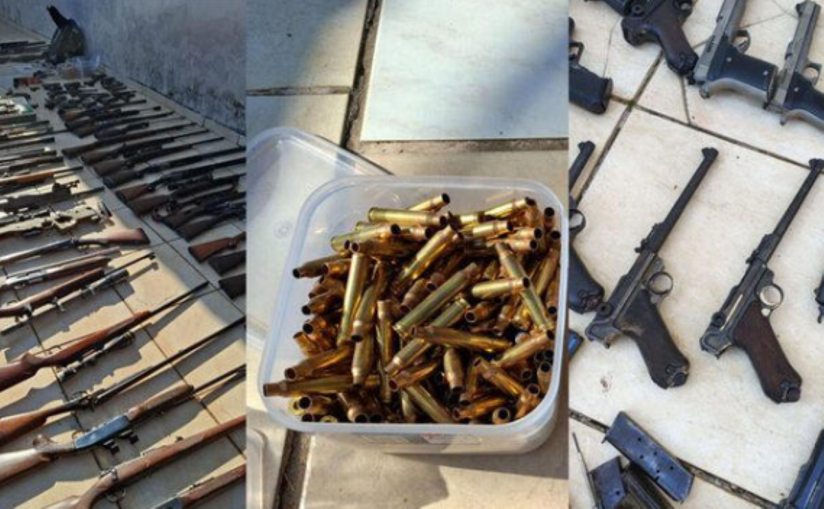 Arsenal com 111 armas de fogo foi apreendido pela Polícia Militar na cidade de São Roque, em São Paulo