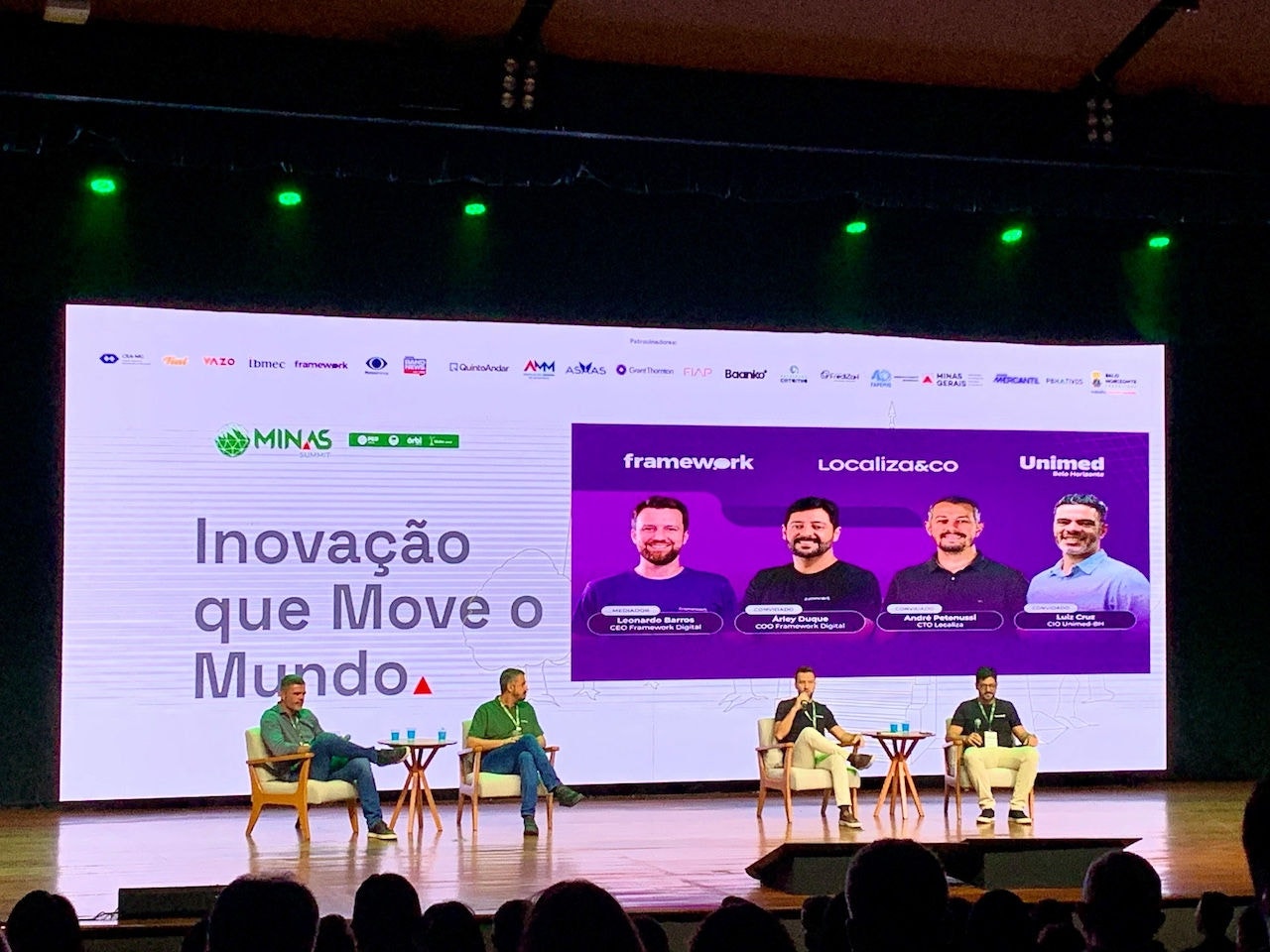 Painel do Minas Summit teve participação de executivos da Localiza e da Unimed-BH