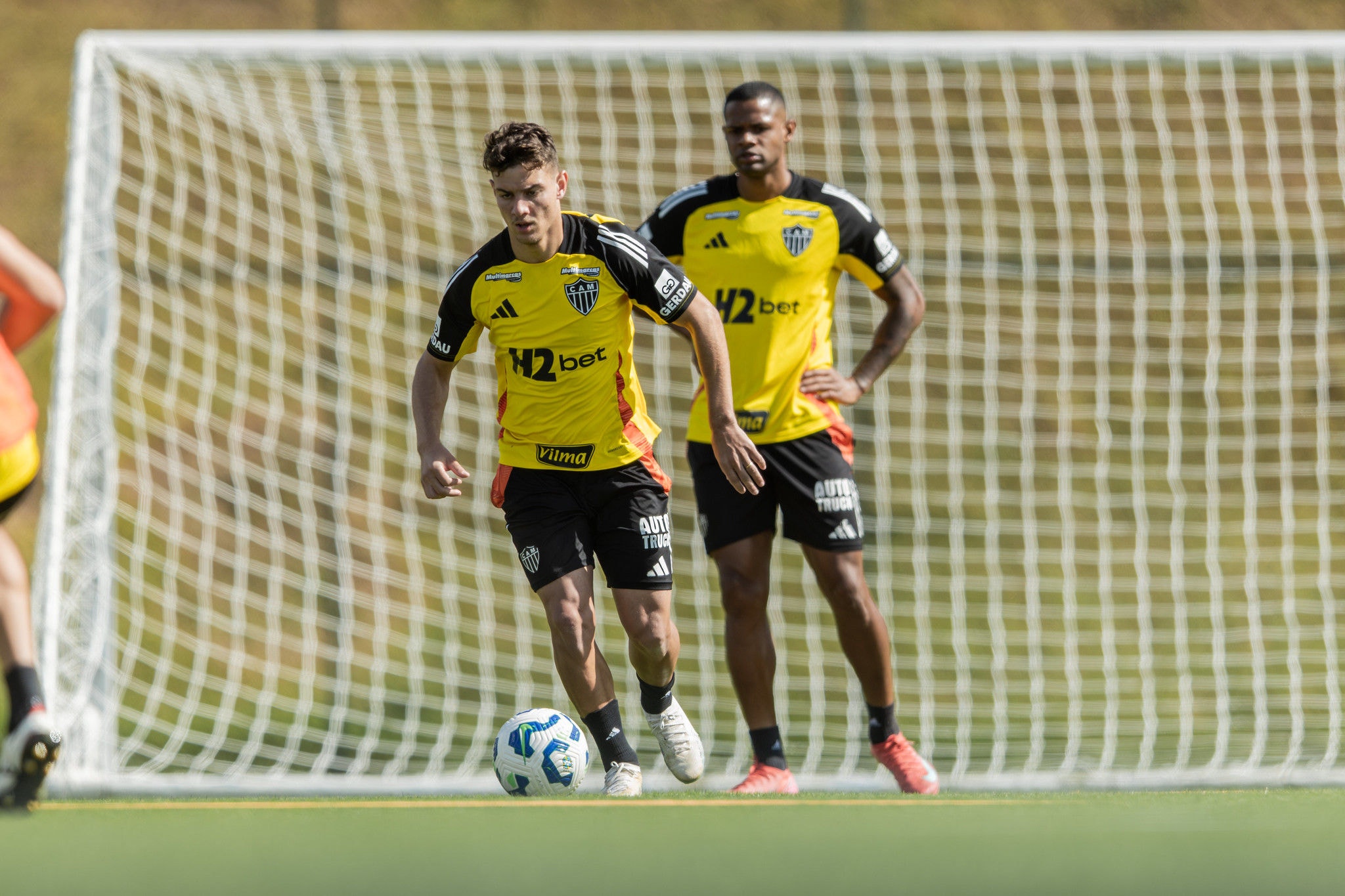 Natanael em treino do Atlético