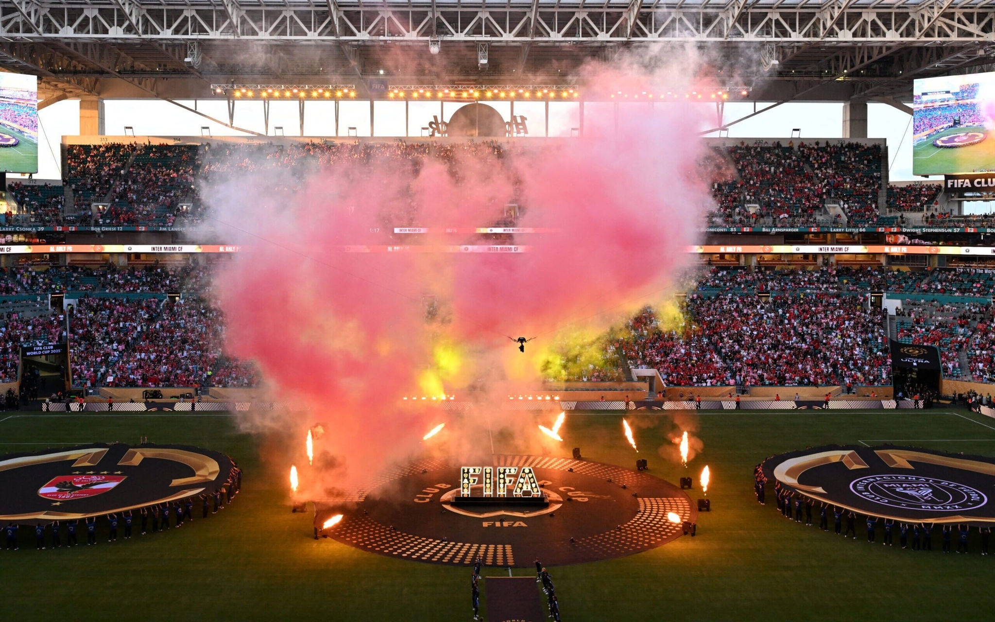 Abertura do Mundial de Clubes da Fifa, em Miami (Foto: ROBERTO SCHMIDT / AFP)