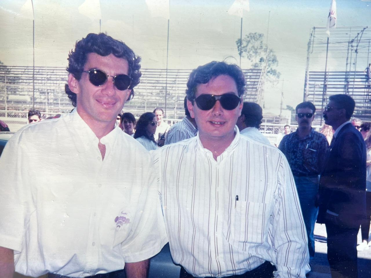 Ayrton Senna e Paulo Navarro