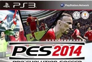 A capa do Pro Evolution Soccer 2014 com Santos e Bayer