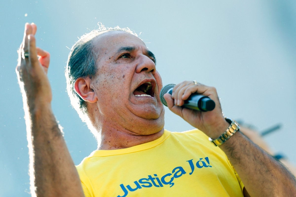 Silas Malafaia discursou na Avenida Paulista, em ato mais um ato a favor de Jair Bolsonaro e contra o STF