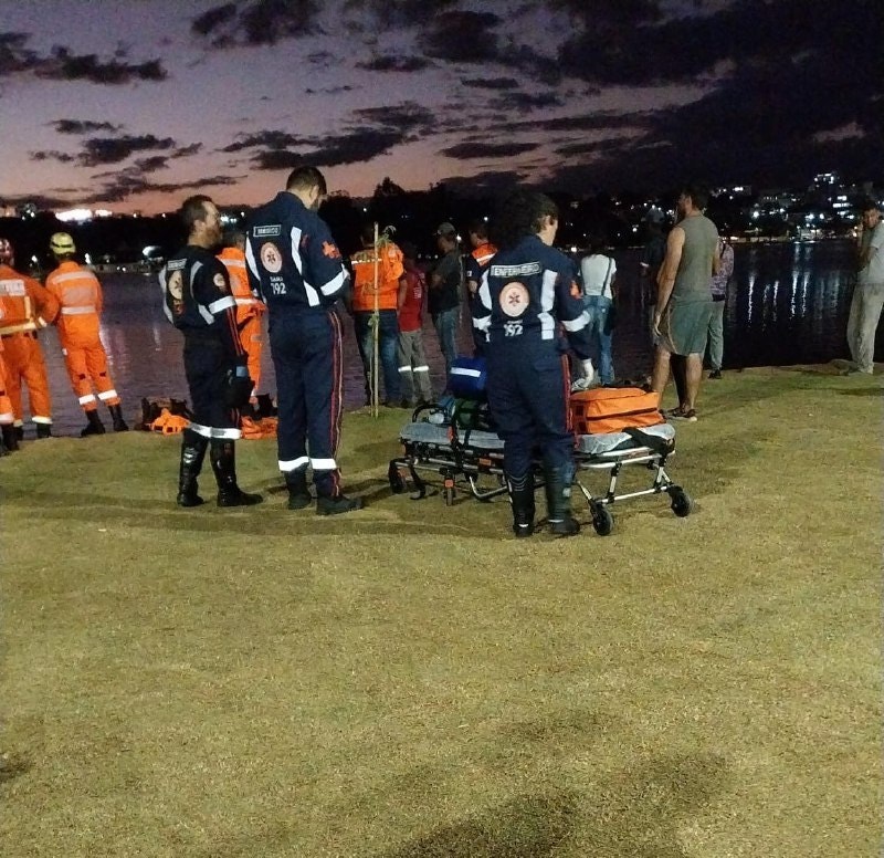Equipes do Corpo de Bombeiros e do Samu atuam nas operações de busca 