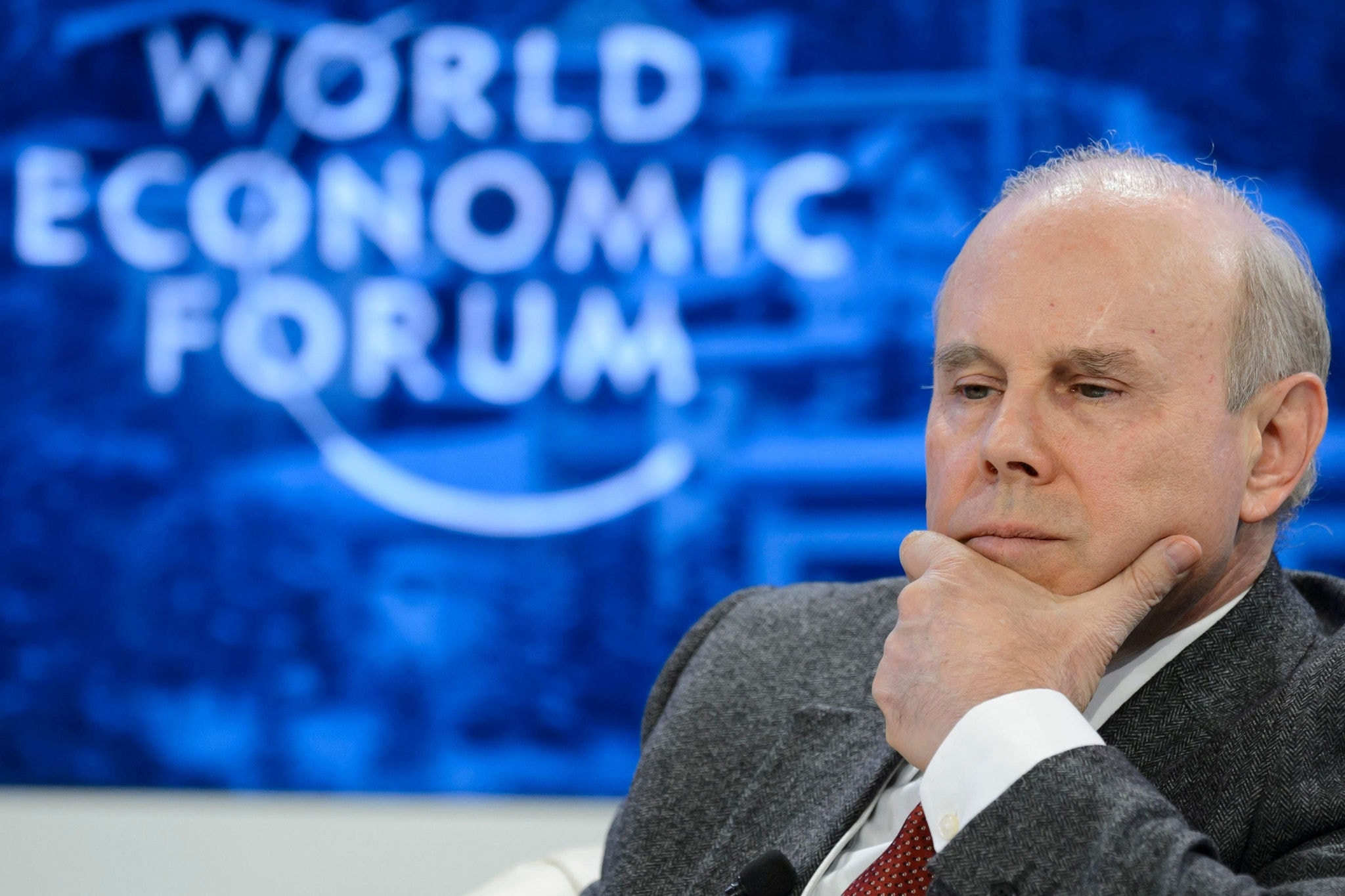 Brazil's Finance Minister Guido Mantega speaks during a panel session on the second day of the 44th Annual Meeting of the World Economic Forum, WEF, in Davos, Switzerland, Thursday, Jan. 23, 2014. (AP Photo/Keystone, Laurent Gillieron)