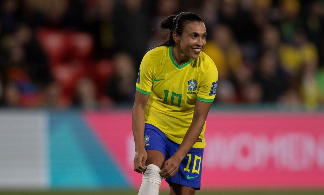 Marta disputou a última edição da Copa do Mundo, em 2023, na Austrália 
