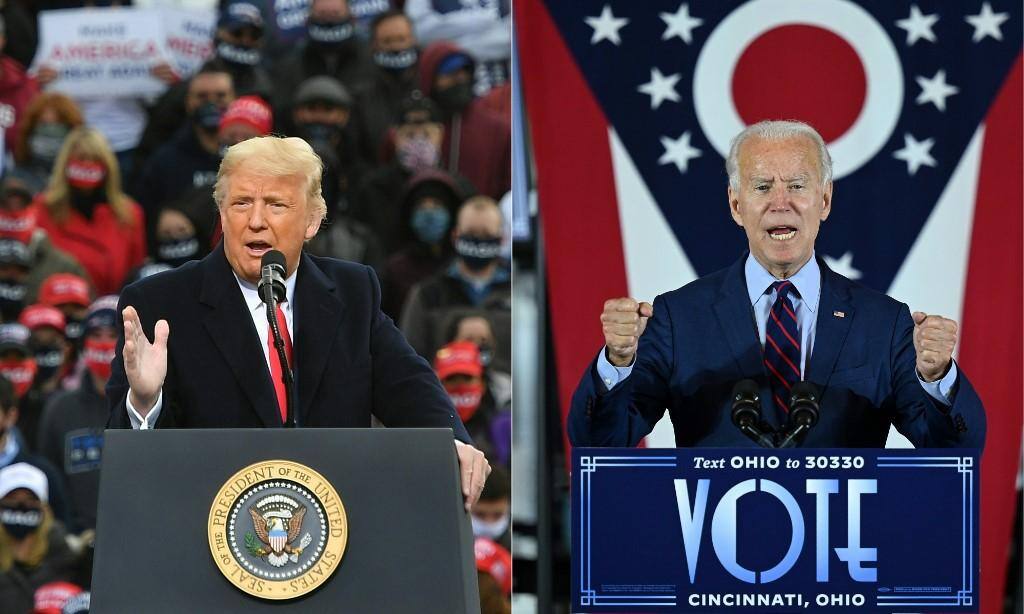 Joe Biden e Donald Trump disputam os votos do colégio eleitoral para chegar à Casa Branca