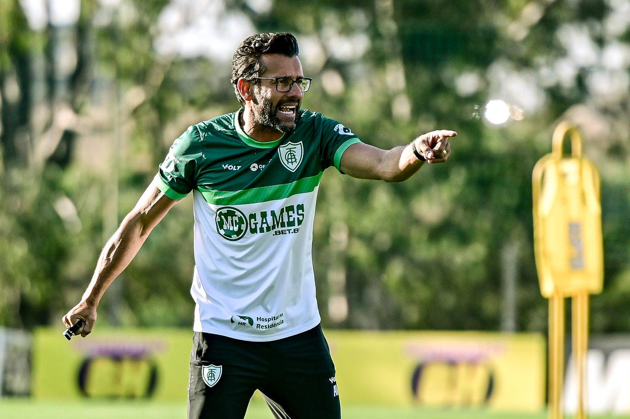 Alberto Valentim está liberado para comandar o América contra o Amazonas, pela Série B