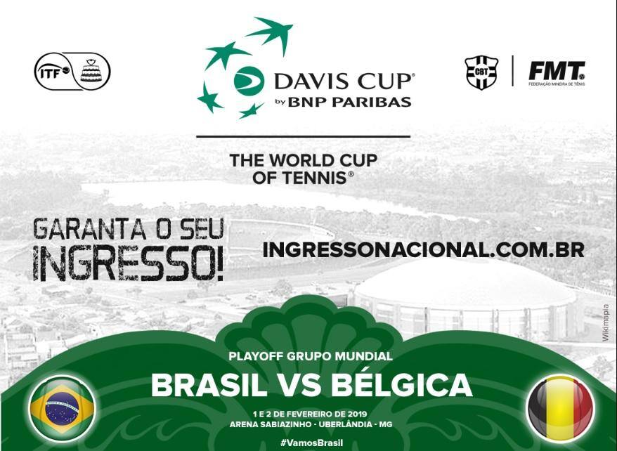 Venda de ingressos para Copa Davis entre Brasil e Bélgica tem início