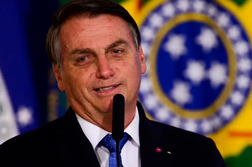 Na imagem, o ex-presidente Jair Bolsonaro (PL)