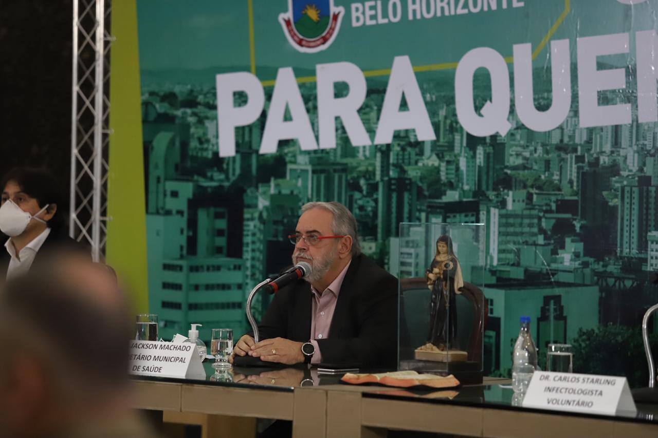 Jackson Machado, secretário de Saúde da Prefeitura de Belo Horizonte - coletiva de imprensa