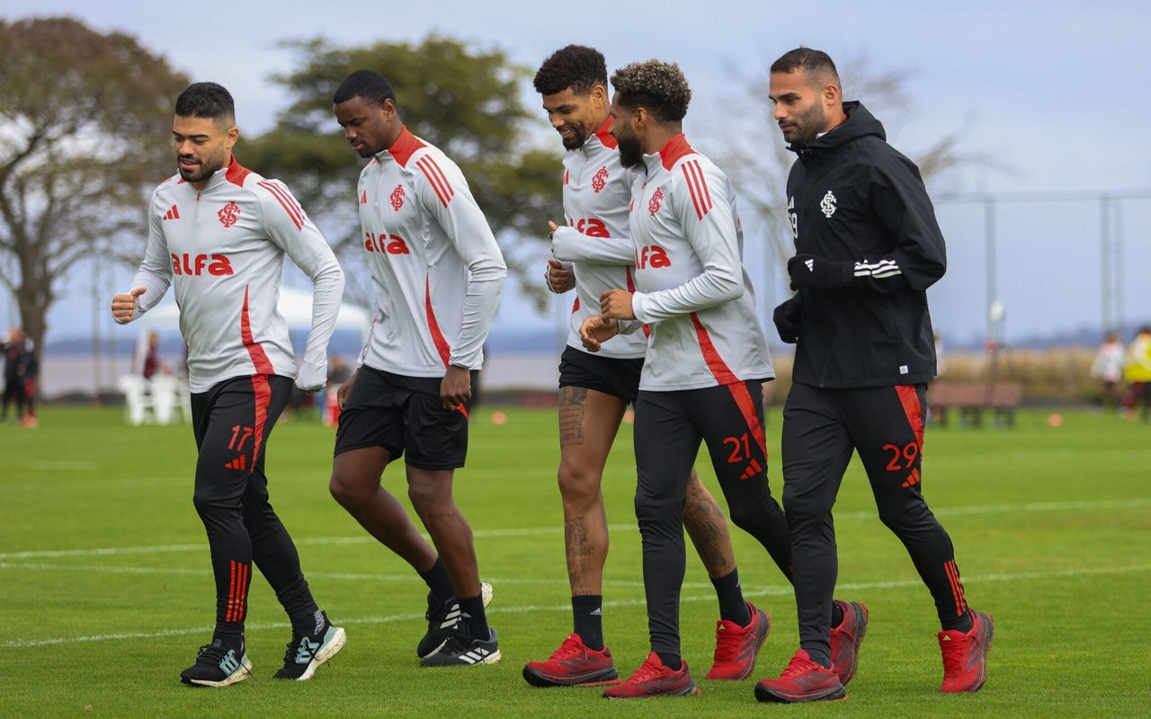 Treino do Internacional no CT Parque Gigante (Foto: Ricardo Duarte/SC Internaconal)