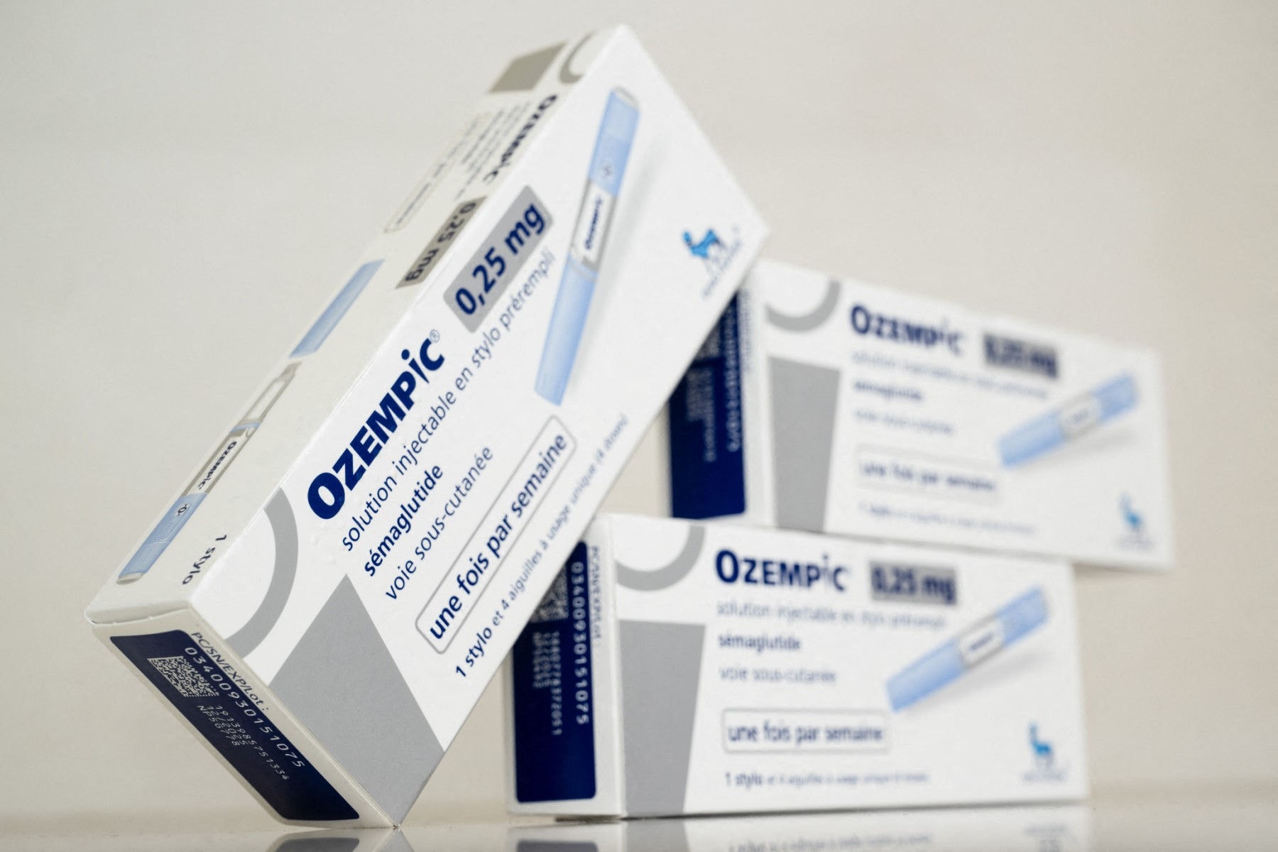 Caixas de Ozempic, remédio para diabetes utilizado também para emagrecimento