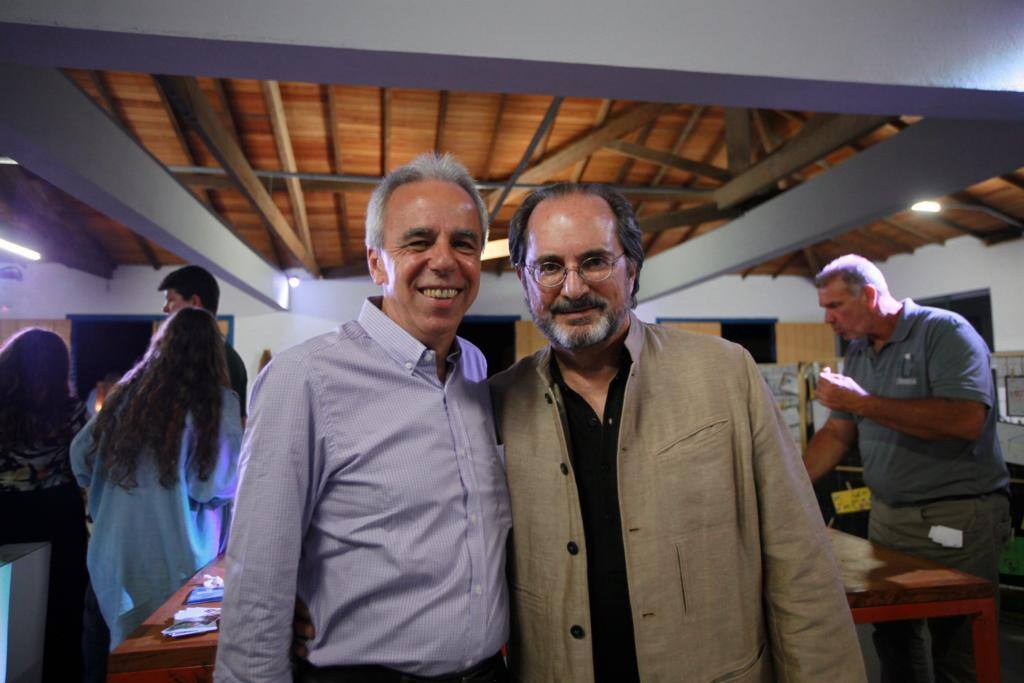 O ex-prefeito de Tiradentes Ralph Justino e o psicanalista Jorge Forbes