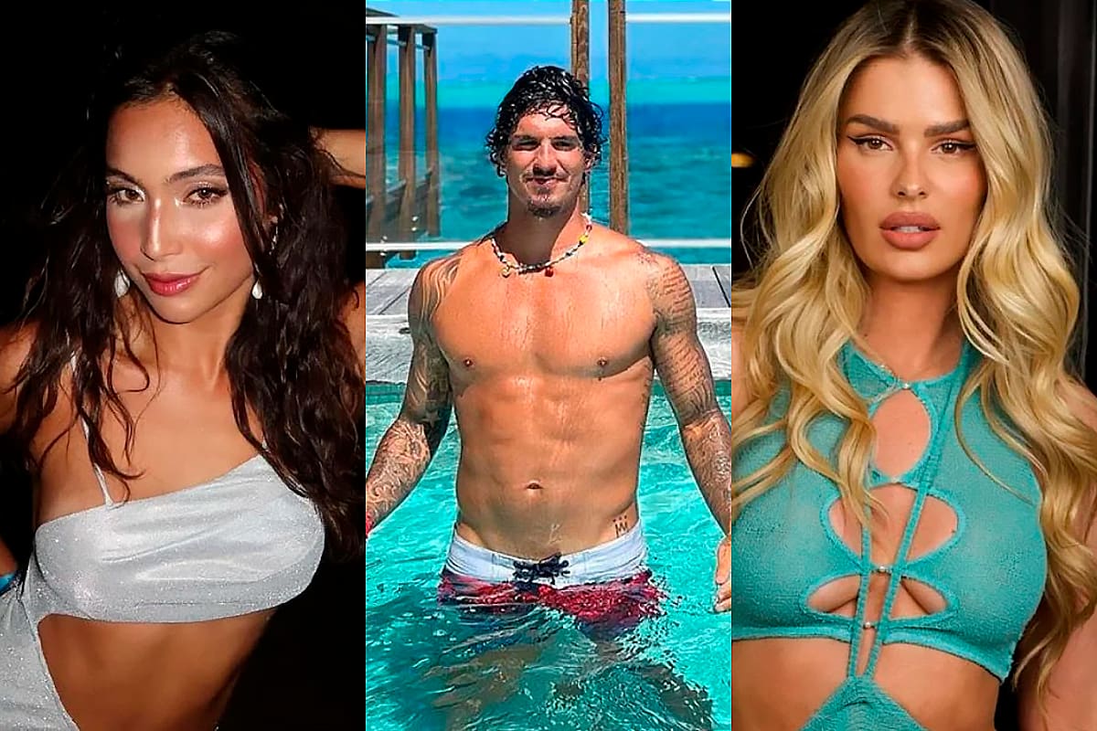 Vanessa Lopes, Gabriel Medina e Yasmin Brunet