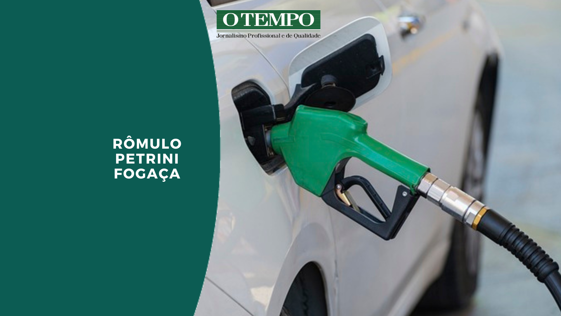 Veículo sendo abastecido com etanol em posto de combustível