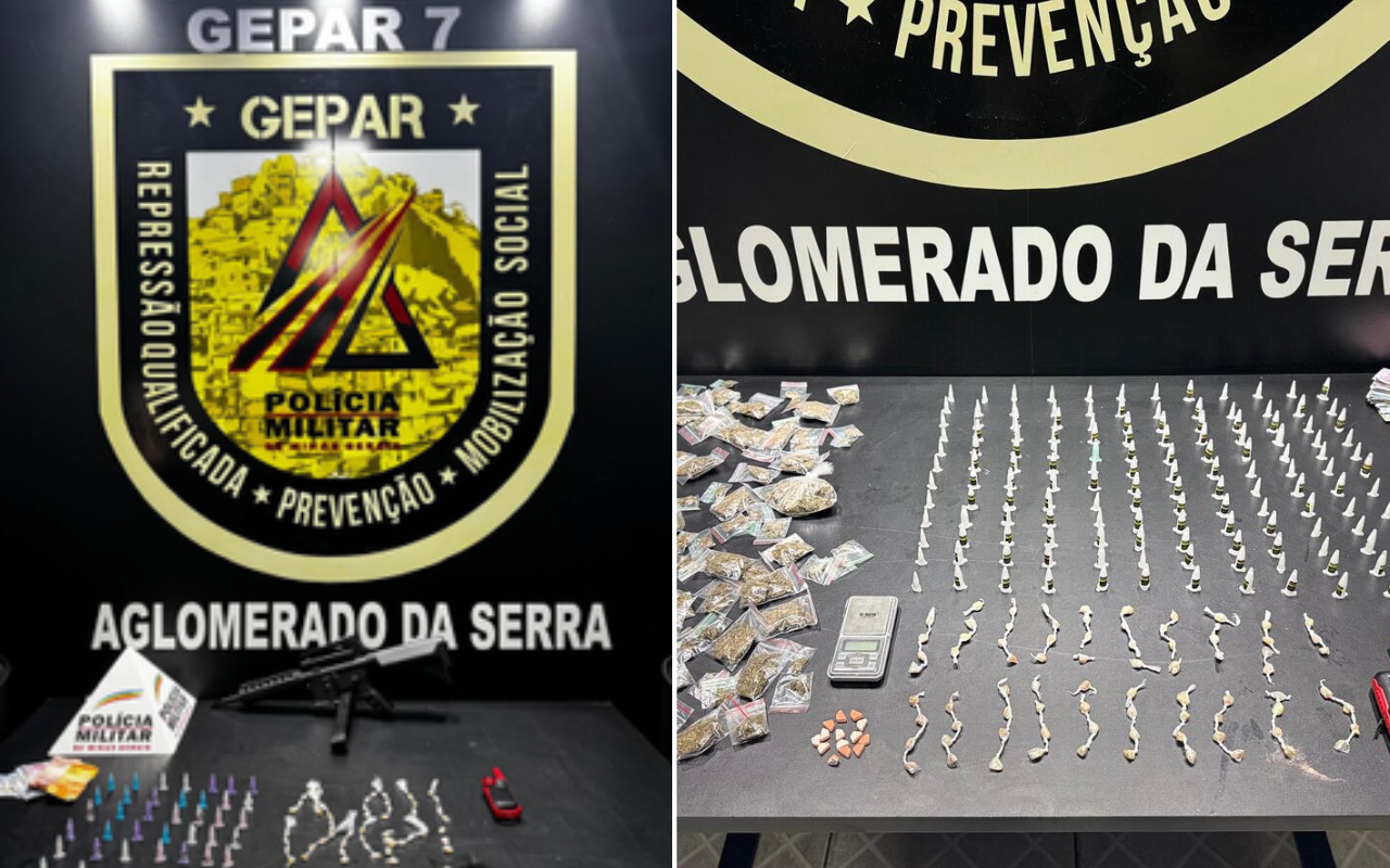 Menor é apreendido com submetralhadora e drogas no 'Pau Comeu', em BH