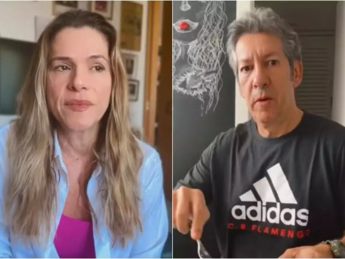 Ingrid Guimarães questiona marido sobre polêmica em voo: 'Eu ia preso'
