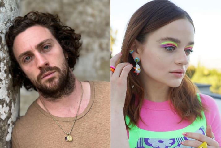 Os atores Aaron Taylor-Johnson e Joey King
