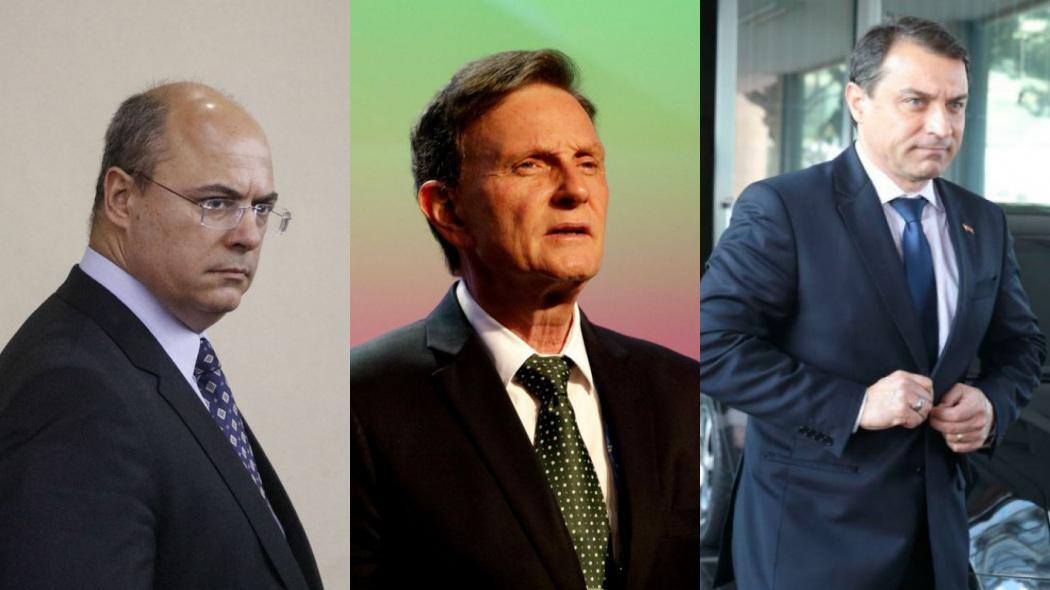 Witzel, Crivella e Carlos Moisés