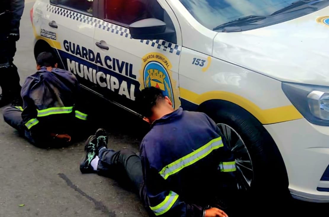 Guarda Civil Municipal flagrou dupla no momento do crime