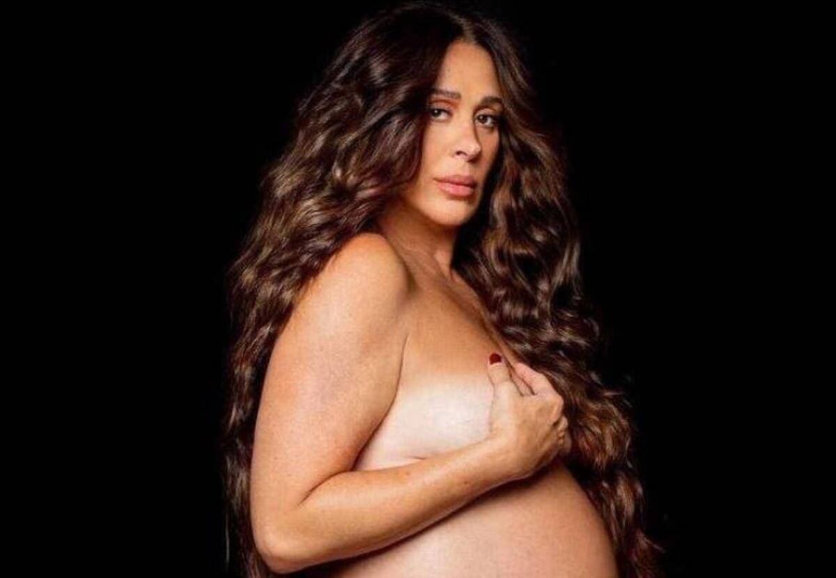 claudia raia faz ensaio fotográfico nua prestes a dar à luz