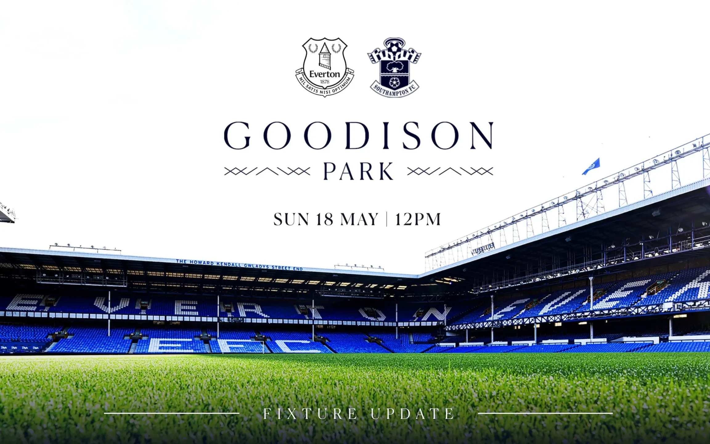 Everton se despedirá oficialmente do Goodison Park no dia 18 de maio de 2025 (Foto: Reprodução/Everton)