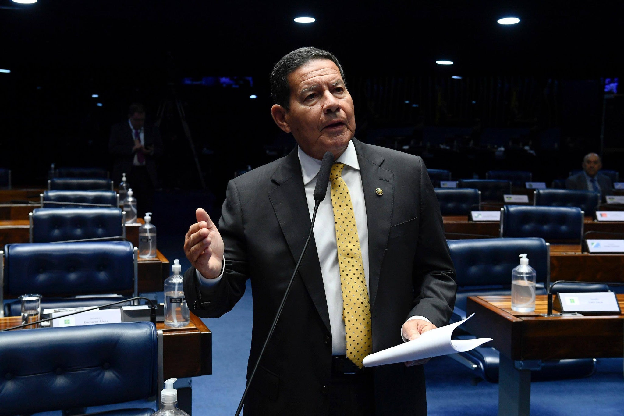 O senador Hamilton Mourão, ex-presidente da República