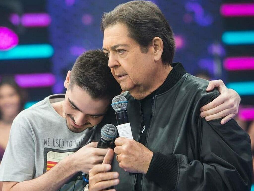 João Guilherme Silva e o pai, Fausto Silva