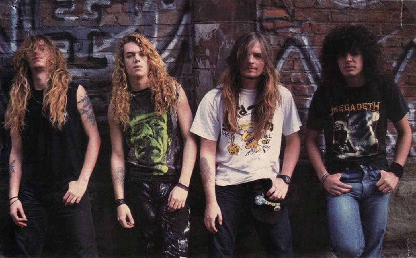 Max Cavalera, Iggor Cavalera, Andreas Kisser e Paulo Jr. nos primórdios do Sepultura, que vai se despedir dos palcos após 40 anos de trajetória