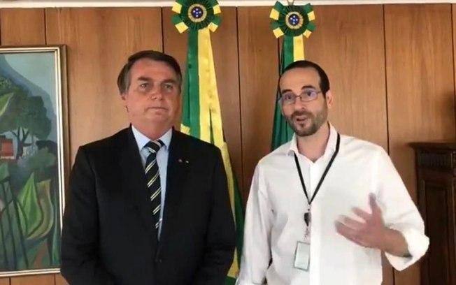 Arthur Weintraub, ao lado de Bolsonaro, afirma que era visto como  "uma possibilidade" de chegar ao presidente, mas que não era o único caminho
