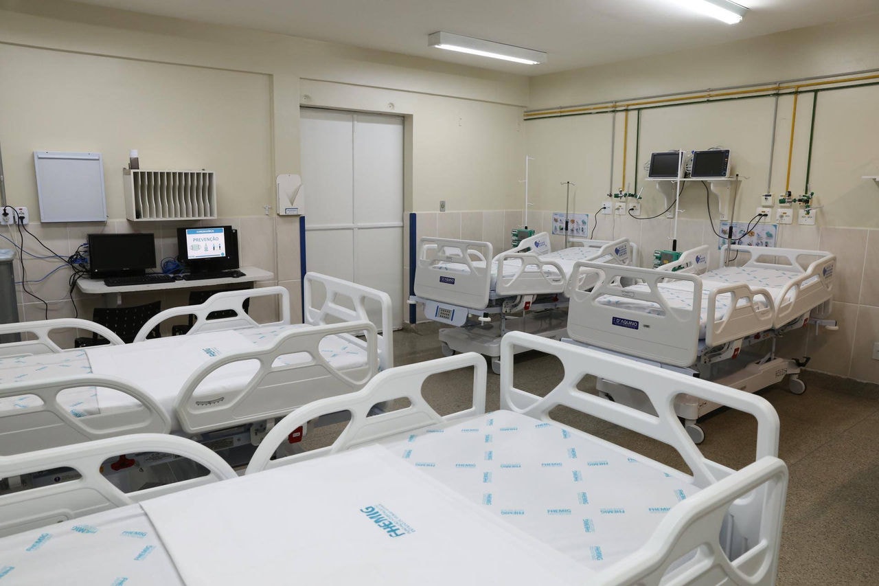 Imagem mostra leito hospitalar 