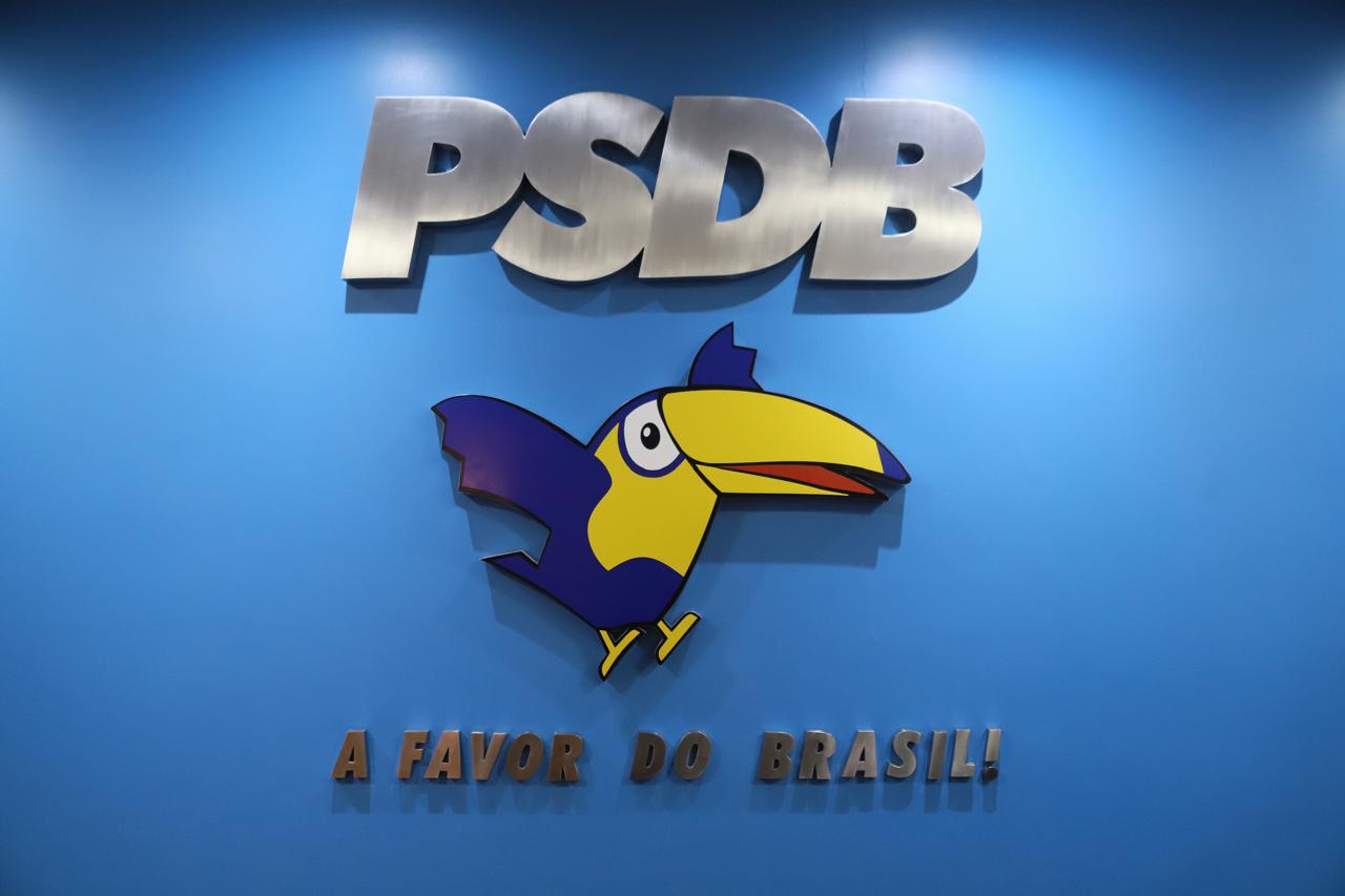 Logomarca do PSDB, partido integrante da composição que elegeu o prefeito Fuad Noman e seu vice, Álvaro Damião, no ano passado