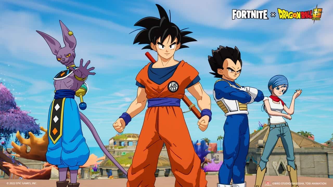 Goku, Vegeta, Bulma e Bills são os personagens que estão disponíveis no jogo