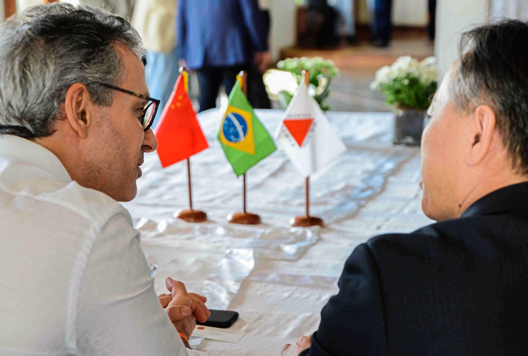 Romeu Zema recebe empresários chineses