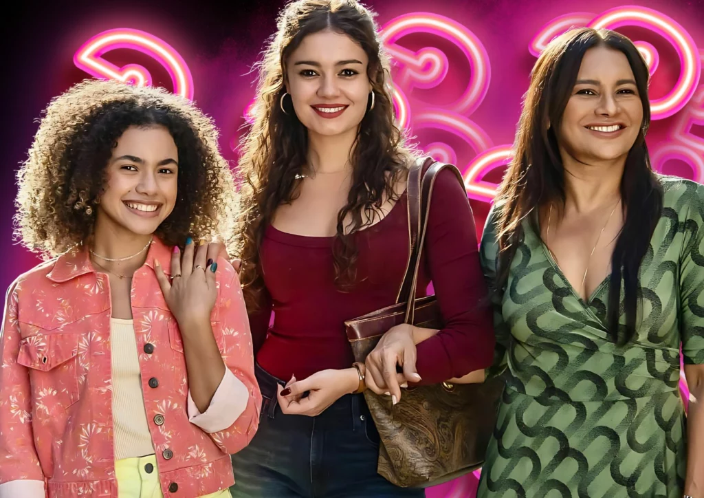 Gerluce (Sophie Charlotte), Lígia (Dira Paes) e Joélly (Alana Cabral) em Três Graças - Divulgação/TV Globo 