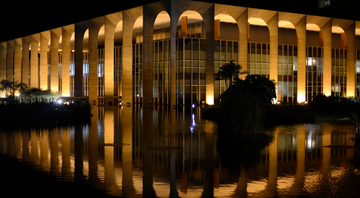 O Palácio do Itamaraty, em Brasília