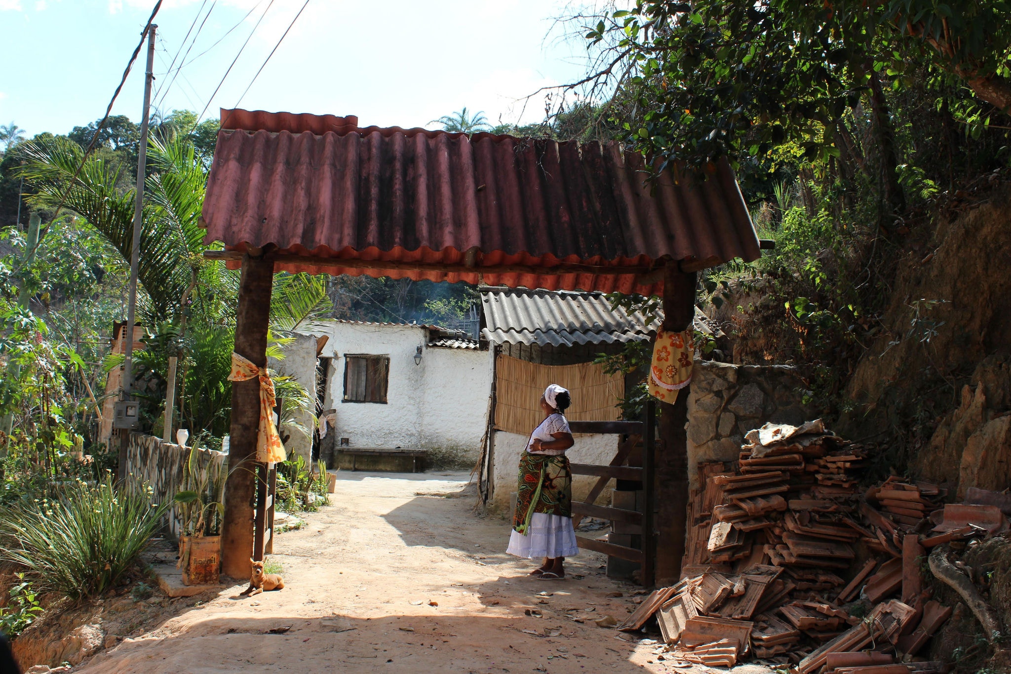 O quilombo fica no bairro Santa Efigênia