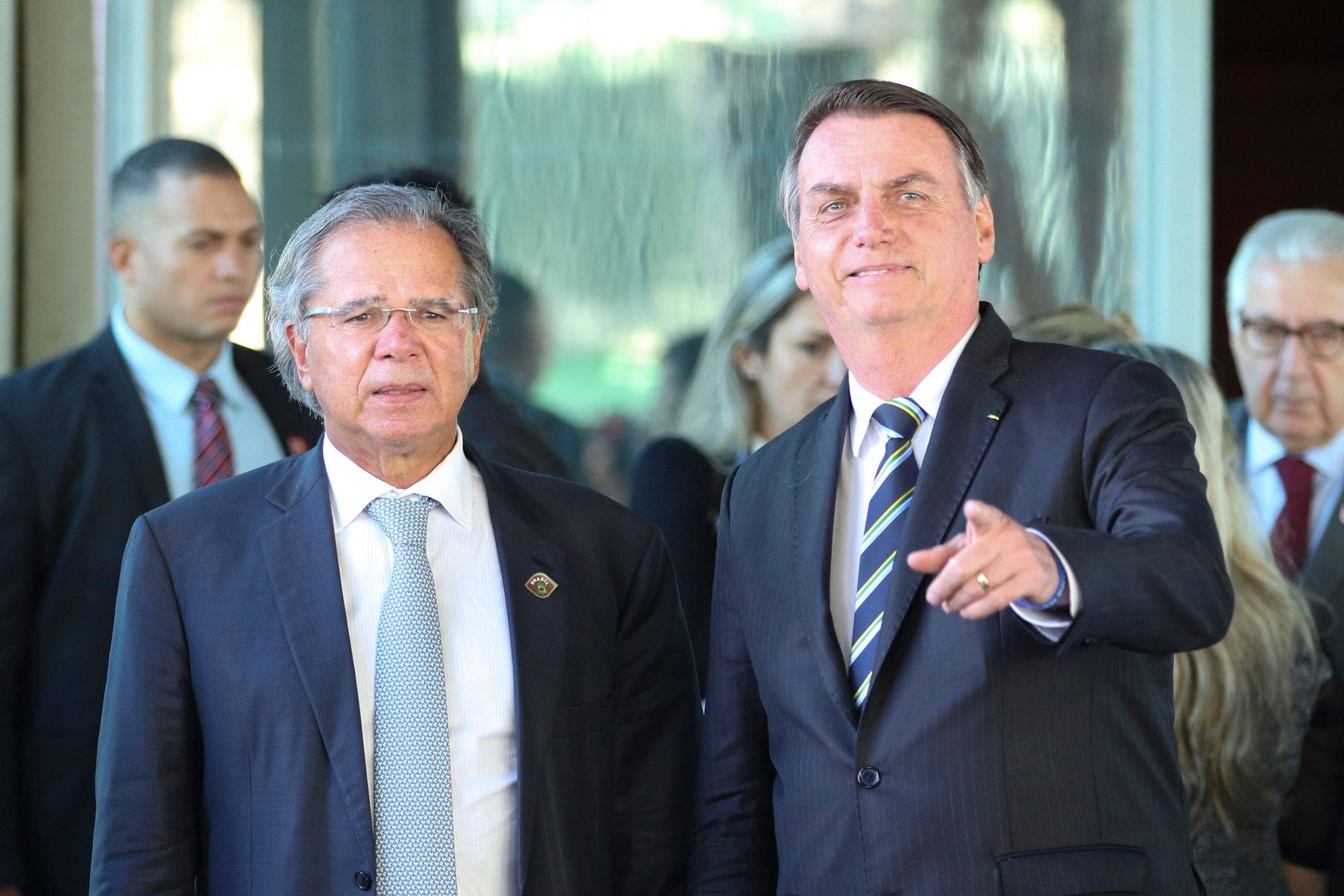 Jair Bolsonaro e Paulo Guedes