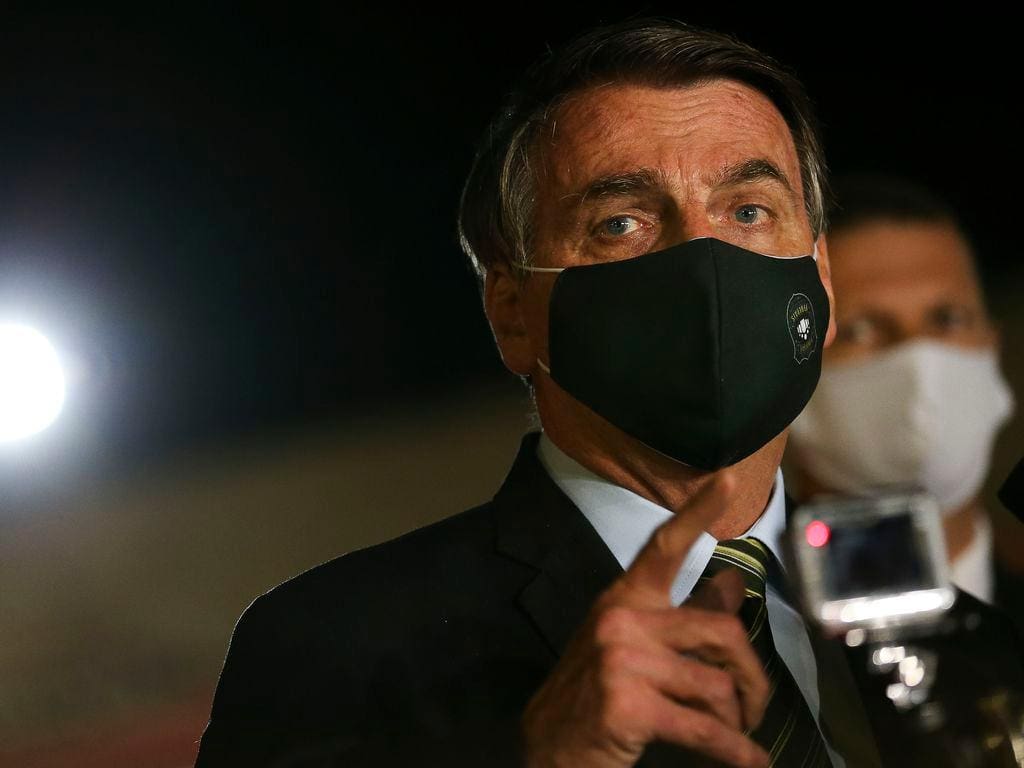 presidente Bolsonaro - máscara - Covid-19 - Coronavírus