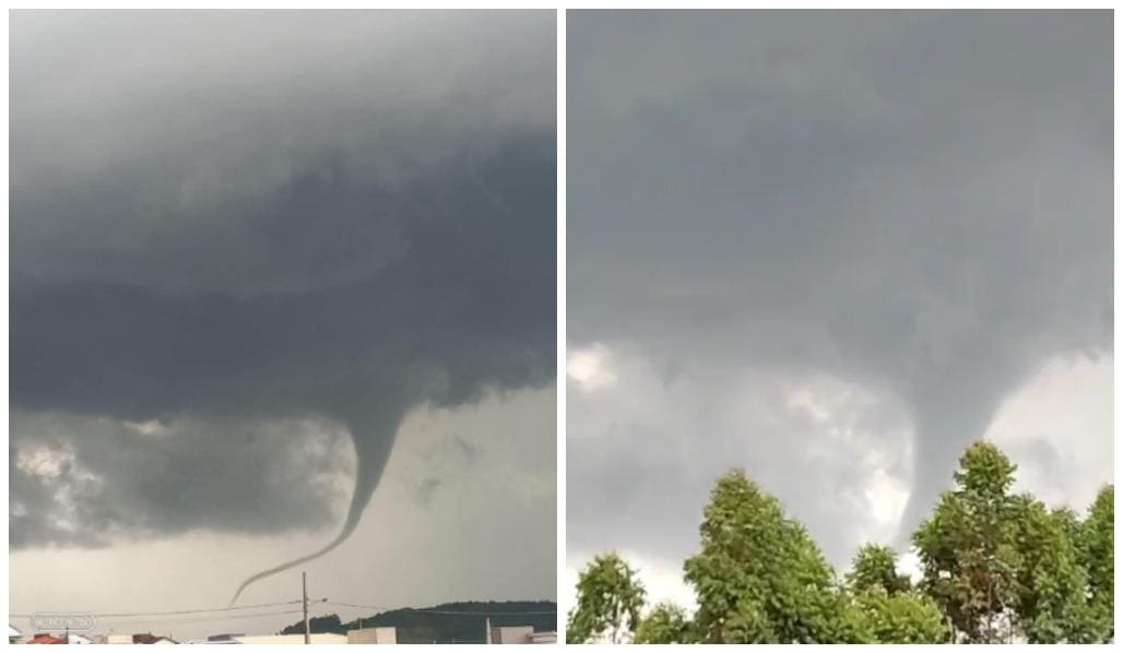Tornado causou estragos no município de Sangão, em Santa Catarina