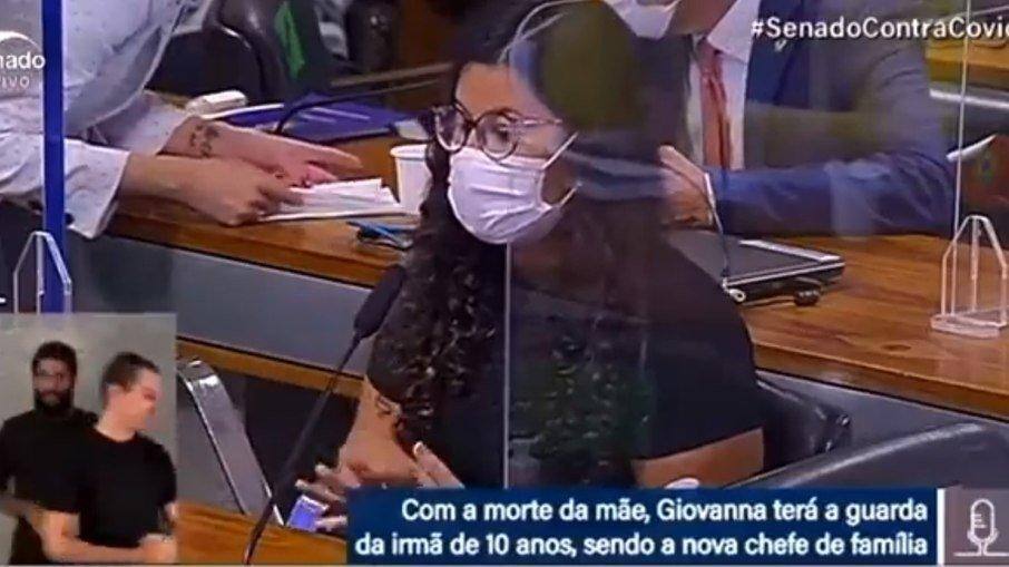 Intérpretes de Libras na CPI da Covid