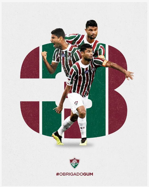 O Fluminense usou as redes sociais para homenagear o zagueiro, que por nove anos defendeu o clube