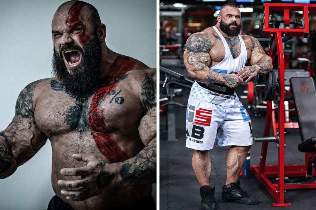 Kratos bodybuilder fisiculturista Illia Golem