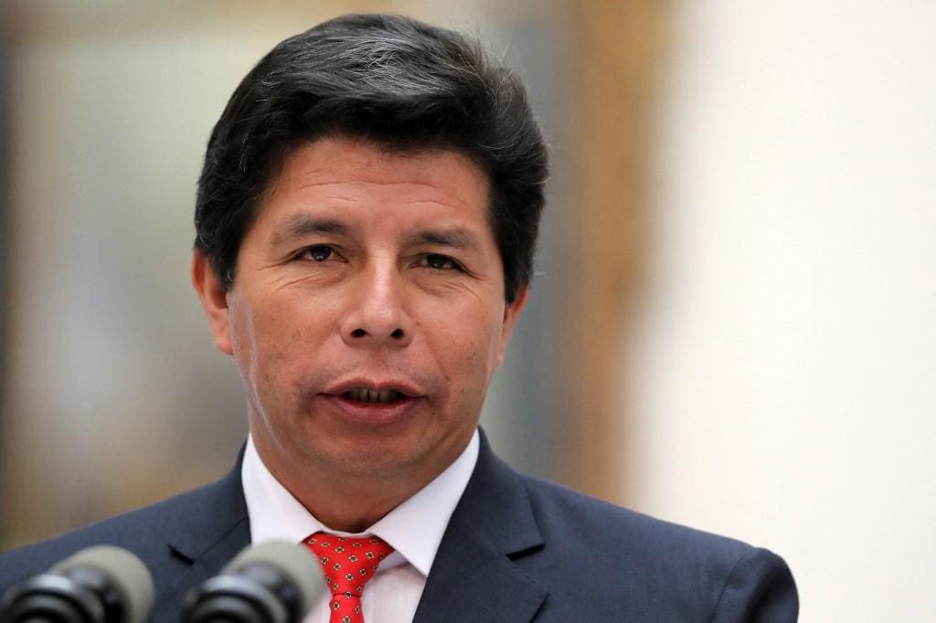 O presidente do Peru Pedro Castillo