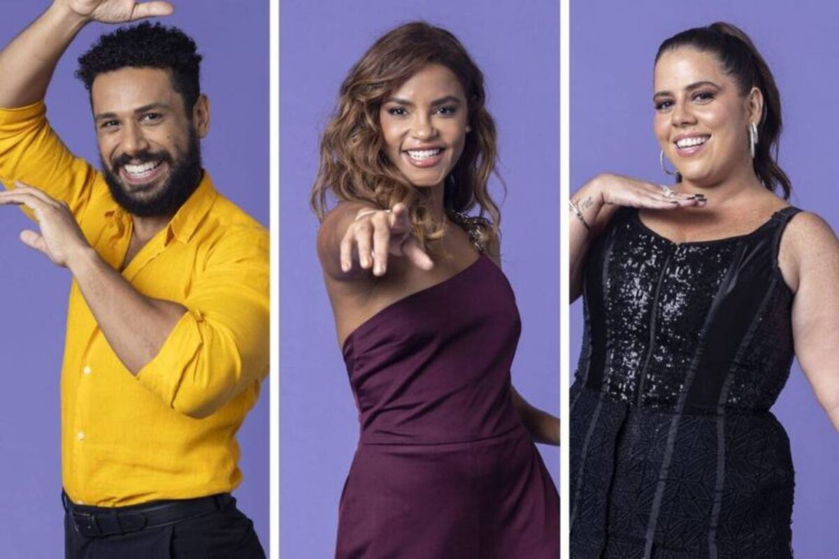 Amaury Lorenzo, Lucy Alves e Tati Machado estão na final do quadro do Domingão com Huck