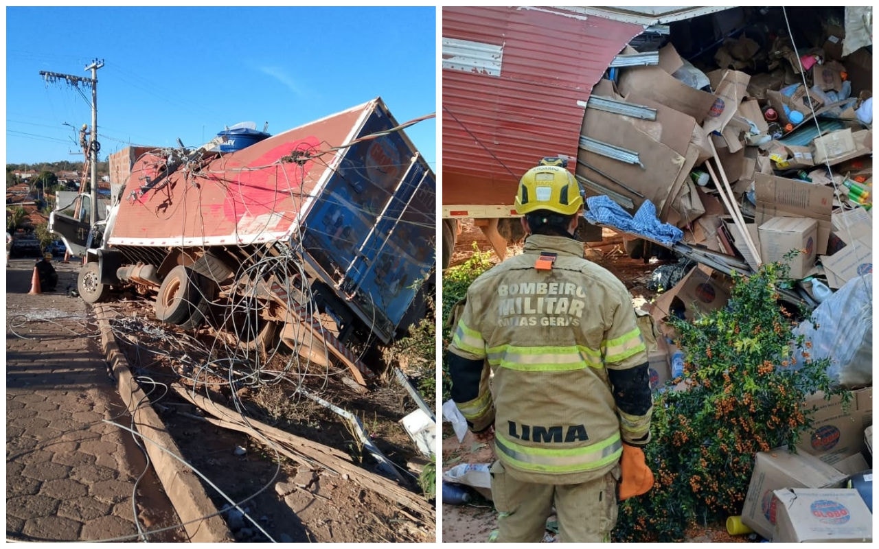 Acidente mobilizou os militares dos bombeiros