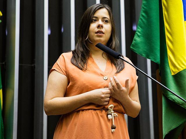 A líder do PSOL na Câmara dos Deputados, Sâmia Bomfim